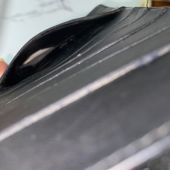 Authentic Chanel Classic n Black Caviar Leather Cc French Kisslock Wallet - Picture 12 of 17